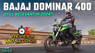 Bajaj Dominar 400  Pros And Cons In 180 Seconds [upl. by Nangatrad368]