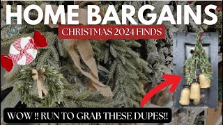 You Wont Believe What Dupes I Found  WOW  Home Bargains Christmas 2024 [upl. by Liatnahs]