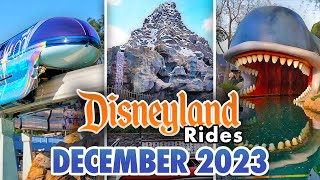 Disneyland Rides  December 2023 POVs 4K [upl. by Taffy296]