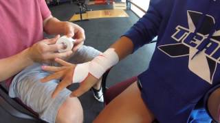 Wrist Rotation Check Taping Lacrosse Player [upl. by Rangel383]