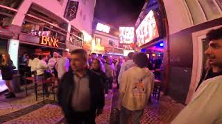 Albufeiras Nightlife 2023 old town square  Algarve Portugal [upl. by Remlap4]