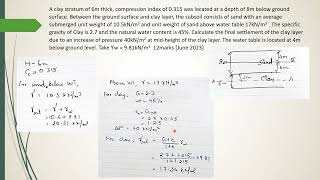 CET 204 Geotechnical Engineering I  Module 4  Solution of Previous University Questions KTU [upl. by Vinson661]