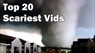 TOP 20 Scariest Tornado Videos Ever Recorded [upl. by Carlynn]