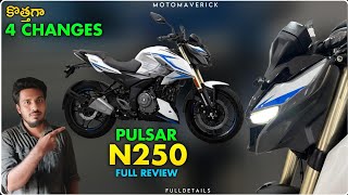 New Bajaj Pulsar N250 Bike Full Review In Telugu  Price And Specifications Explained In Telugu [upl. by Popele786]