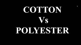 Textile Fibers Lecture Cotton Vs Polyester [upl. by Hgielek]