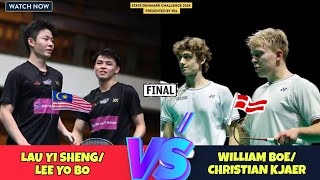 William Kryger BoeChristian Faust Kjaer vs Lau Yi ShengLee Yi Bo  FINAL DENMARK IC 2024  MD [upl. by Pauwles]