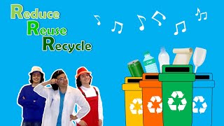 Reduce Reuse Recycle Song For Kids ♻️  English Sing Along Songs For Kids 🎵  Kicles [upl. by Atterehs]