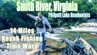 Smith River Philpott Lake Headwaters  Kayak Fishing Time Warp [upl. by Adnarom668]