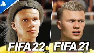 FIFA 22 VS FIFA 21  GAMEPLAY COMPARISON [upl. by Medea519]