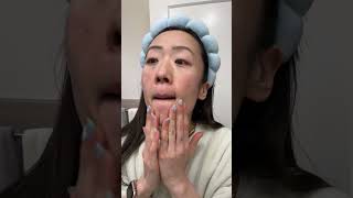 Shave your face for smoother foundation application How to dermaplane your face shorts [upl. by Ahsiak]