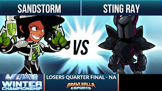 Sandstorm vs Sting Ray  Losers Quarter Finals  Winter Championship NA 2020 [upl. by Mateusz]