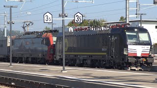 Trafic ferroviaire à Liestal [upl. by Ardnaek]