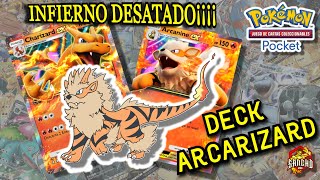 INFIERNO DESATADO¡¡¡¡¡¡¡  DECK ARCARIZARD  POKEMON TCG POCKET ESPAÑOL [upl. by Aleacin475]