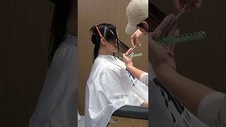 Learn the collarbone hair in a minute cuthair hair hairdresser shorthair bobcats [upl. by Encrata]