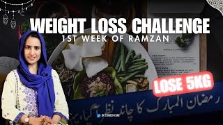 Ramzan Weight Loss Challenge Week 1  Sehar amp Iftar Recipes  TSK Diet HindiUrdu [upl. by Lear]