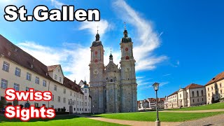 St Gallen Switzerland 4K Wonderful Old Town [upl. by Wilkins]