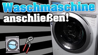 Waschmaschine aufstellen und anschließen So schließt du deine Waschmaschine an DeutschEnglish [upl. by Klaus]