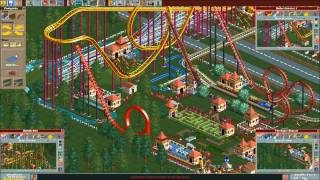 RCT The Super Shuttle Loop In Funtopia Weird Station Brakes Failure Crash Glitch [upl. by Benson42]