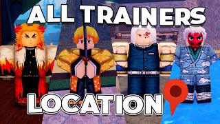 All Breathing Trainers Locations  Demon Slayer Midnight Sun [upl. by Krute]