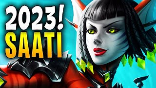 SAATI GIGA KNOCK IS A MUST TRY  Paladins Gameplay Build [upl. by Assirral553]