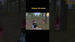 Fastest 1v3 clutch trendingshorts victorvsfullsquadinbgmi pubgmobile bgmi1vs4cluch remix memes [upl. by Haliek]