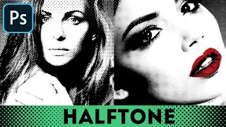 Halftone Effect in Photoshop ➊Halftone Filter ➋Halftone Screen ➌Color Halftone ⊕Halftone Texture [upl. by Eihctir]