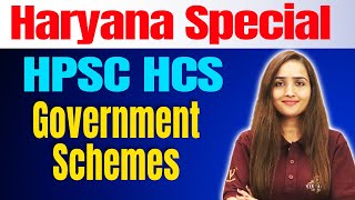 HARYANA SPECIAL  Government Schemes  HPSC HCS New Batch by Roshni Gautam [upl. by Eiggem]