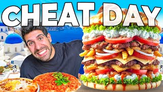 MANGIO TUTTO QUELLO CHE VOGLIO PER 24H  CHEAT DAY A SANTORINI [upl. by Sou829]