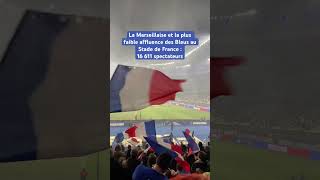 La Marseillaise et la plus faible affluence des Bleus au Stade de France  France  Israël hymne [upl. by Arualana]