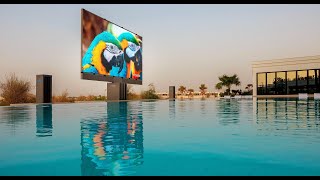 C SEED HLR 201 TV  The Worlds First Foldable Outdoor MicroLED TV [upl. by Aneloaup452]