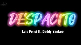 DESPACITO Luis Fonsi ft Daddy Yankee KARAOKE VERSION WITH BACKGROUND VOCALS [upl. by Trovillion]