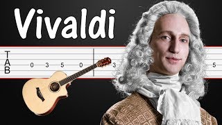 Winter Four Seasons  Vivaldi Guitar Tabs Guitar Tutorial Guitar Lesson [upl. by Uwton]