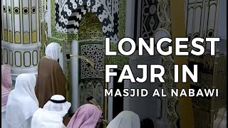 Longest Fajr Salaah In Masjid Al Nabawi  Beautiful Quran Recitation by Sheikh Hameed [upl. by Silberman]