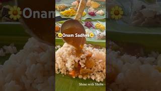 KERALA FOOD on Banana Leaf  ONAM SADHYA ​⁠ShinewithShobs keralafood [upl. by Enialed]