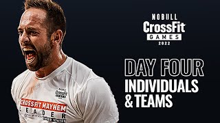 Saturday Day 4 Individuals and Teams — 2022 NOBULL CrossFit Games [upl. by Kostman131]