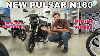 Pulsar N160 New updates new USD suspension amp Riding modes [upl. by Rambert]