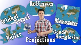 Types of Map Projections AP Human Geography [upl. by Einehpets]