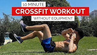 10 Min Crossfit Workout Without Equipment  HIIT  Full Body  Gym Performance [upl. by Ardnuahs]