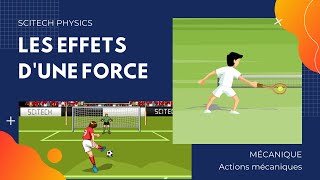 1 Les actions mécaniques et leurs effets  Animation Physique  Physics Animation [upl. by Afesoj533]