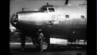 First Consolidated B32 Dominator bombers On Guam 23 May 1945 [upl. by Lasley]