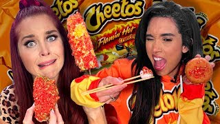 7 Crazy Flamin Hot Cheetos Creations Cheat Day [upl. by Warden836]