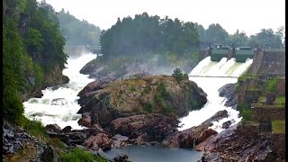 Synchrone Flutwellen  Öffnung der Stauwehre in Trollhättan [upl. by Heilner]