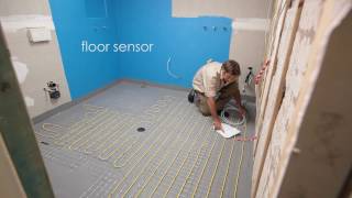 Comfort Heat Australia  How to install Inscreed electric floor heating in a bathroom [upl. by Ahtnamas901]