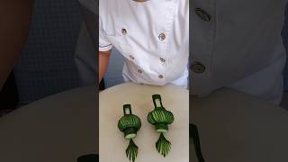 Learn How to Cucumber🥒 Make Carving cutting designCreative VagetableEasy Cucumber carving design [upl. by Moncear]