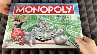 Monopoly Board Game Bilingual Unboxing  EnglishFrench Monopoly [upl. by Arze]