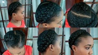 TUTO COMMENT FAIRE DES NATTES COLLÈES DOUBLE EN QUELQUES MINUTES  DOUBLE CORNROW BRAIDS [upl. by Huldah201]