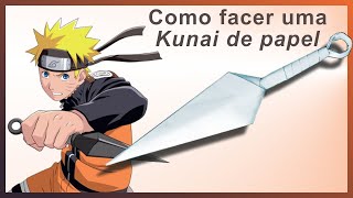 🗡️ Como fazer uma Kunai do Naruto 🗡️ Origami Armas de Papel 🗡️ Como fazer uma faca de papel 🗡️ [upl. by Aicilyhp]