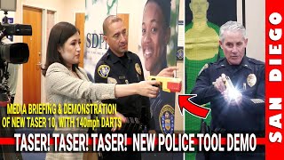 New Taser 10 Demonstration For Media  Police Plaza  20240820 4K [upl. by Fred883]