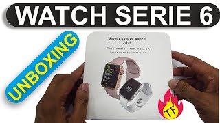 Watch Serie 6 Unboxing  Reloj inteligente copia AAA del Apple Watch [upl. by Pelag]