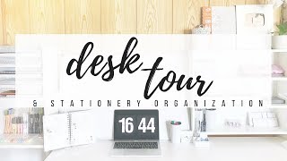 2018 Desk tour  How I organize my stationery  studytee [upl. by Kory674]